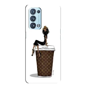 Чохли Луі Вітон для Oppo Reno6 Pro 5G (AlphaPrint - LOUIS VUITTON) (кава LOUIS VUITTON)