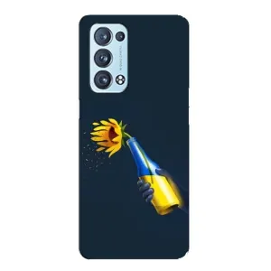 Чехол для Патриота Украины Oppo Reno6 Pro 5G - (AlphaPrint) (Коктейль молотова)