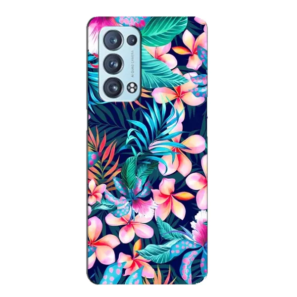 Чехол с принтом «Красочные цветы» для OPPO Reno6 Pro 5G Чехол с принтом «Красочные цветы» для OPPO Reno6 Pro 5G