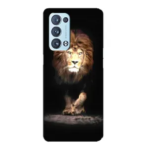 Чехол со Львом для Oppo Reno6 Pro 5G (VPrint) (Лев)