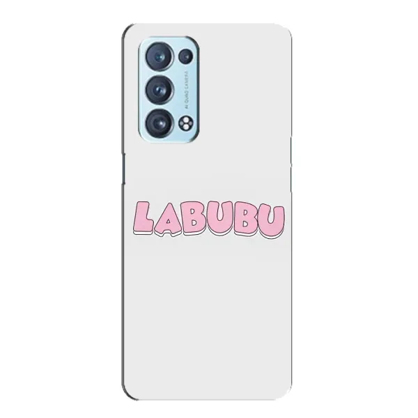Чехол с принтом «Лого Лабубу» для OPPO Reno6 Pro 5G