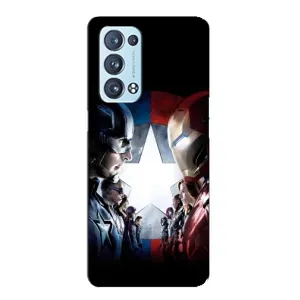 Чехлы с героями Марвел Oppo Reno6 Pro 5G (VPrint) (Марвел стайл)