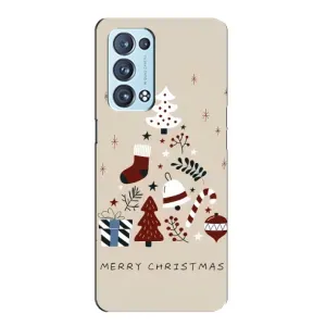 Рождественские, Праздничные Чехлы для Оппо Рено 6 Про (Merry Christmas)