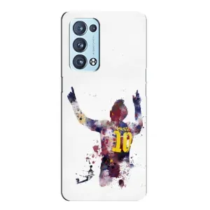 Чехлы Месси для Oppo Reno6 Pro 5G (AlphaPrint) (Messi Barca)