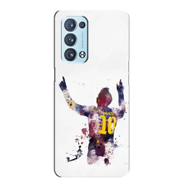 Чехол с принтом «Messi Barca» для OPPO Reno6 Pro 5G