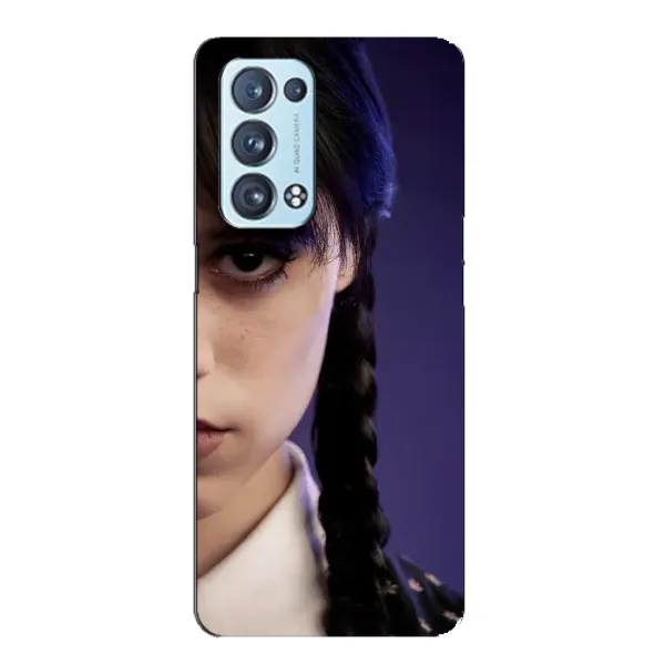 Чехол с принтом «Загадочный взгляд Уэнздей» для OPPO Reno6 Pro 5G