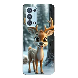 Чехол с принтом «Олененок в лесу» для OPPO Reno6 Pro 5G