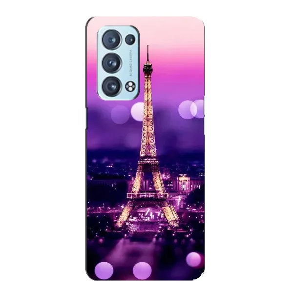 Чехол с принтом «Париж Башня» для OPPO Reno6 Pro 5G