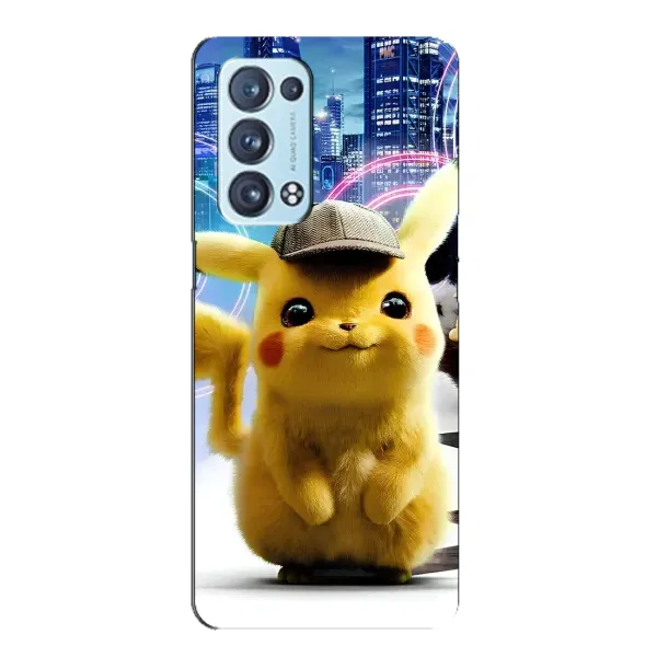 Чехол с принтом «Пикачу в городе» для OPPO Reno6 Pro 5G