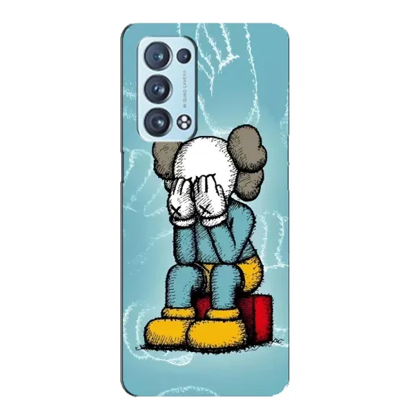 Чехол с принтом «Плач Bearbrick» для OPPO Reno6 Pro 5G