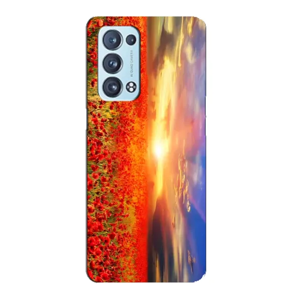 Чохол з принтом «Поле тюльпанів» для OPPO Reno6 Pro 5G