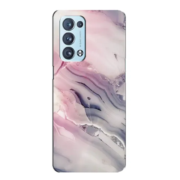 Чохол з принтом «Пурпурний Мрамор» для OPPO Reno6 Pro 5G