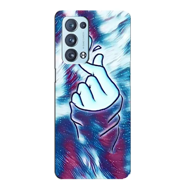 Чохол з принтом «Радужне серце» для OPPO Reno6 Pro 5G Чохол з принтом «Радужне серце» для OPPO Reno6 Pro 5G
