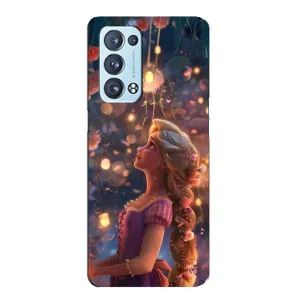 Чехол Рапунцель для Oppo Reno6 Pro 5G (Рапунцель фонарики)