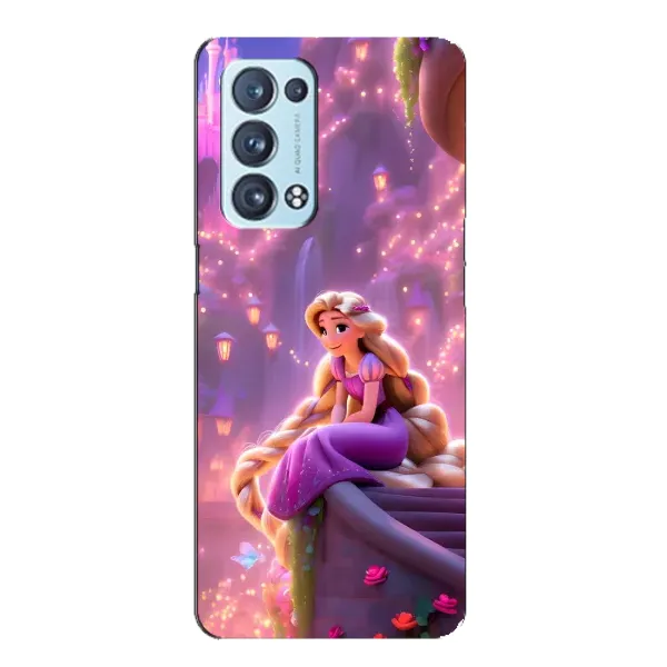 Чехол с принтом «Рапунцель в замке» для OPPO Reno6 Pro 5G