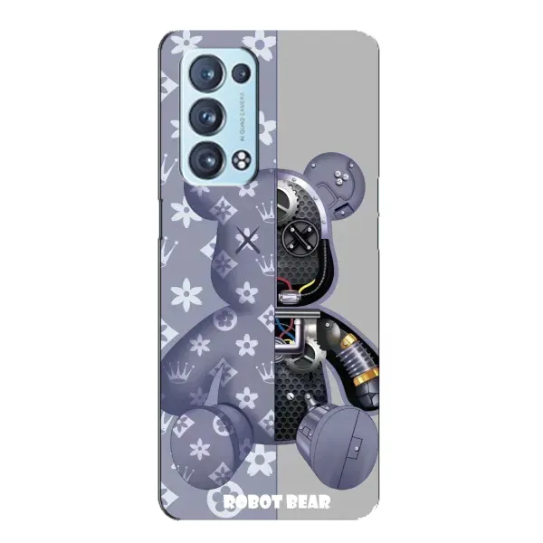 Чехол с принтом «Робот Мишка» для OPPO Reno6 Pro 5G Чехол с принтом «Робот Мишка» для OPPO Reno6 Pro 5G