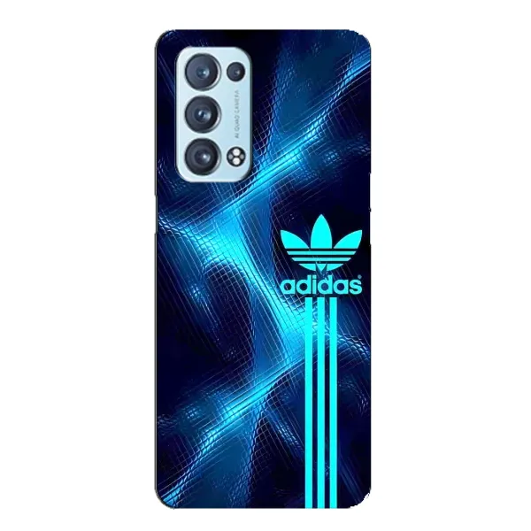 Чехол с принтом «Синий Адидас» для OPPO Reno6 Pro 5G