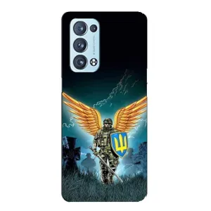 Чехлы с картинкой ЗСУ для Oppo Reno6 Pro 5G (AlphaPrint) (Солдат ЗСУ)