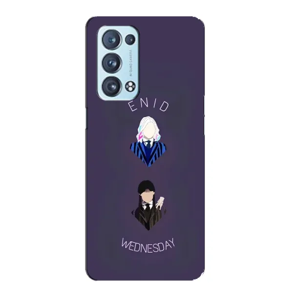 Чехол с принтом «Уэнздей и подруга» для OPPO Reno6 Pro 5G