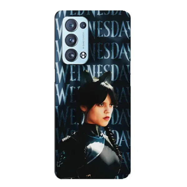 Чехол с принтом «Уэнздей кошка» для OPPO Reno6 Pro 5G
