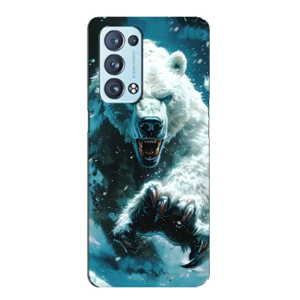 Чохол з принтом «Полярний ведмідь» для OPPO Reno6 Pro 5G