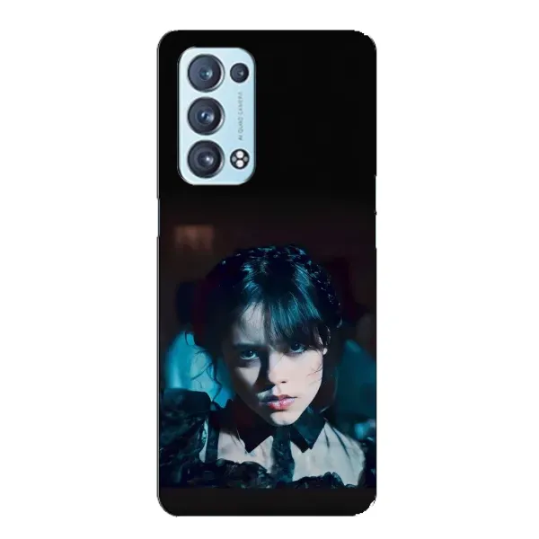Чехол с принтом «взгляд Уэнздей» для OPPO Reno6 Pro 5G