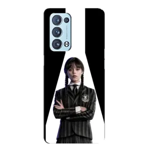 Чехлы Венсдей на Oppo Reno6 Pro 5G Уэнсдей (AlphaPrint) (W-Wednesday)