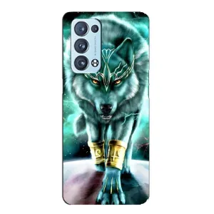 Защитные чехлы для Оппо Рено 6 Про (AlphaPrint) (ХИТ продаж) ВОЛК
