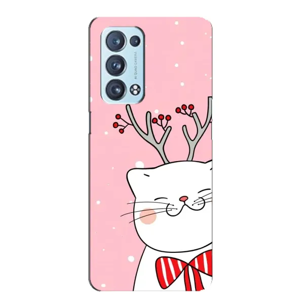 Чохол з принтом «Зимовий кіт» для OPPO Reno6 Pro 5G Чохол з принтом «Зимовий кіт» для OPPO Reno6 Pro 5G
