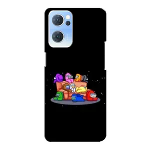 Чехол Амонг Ас для Oppo Reno7 5G (AlphaPrint) (Амонг-ас)