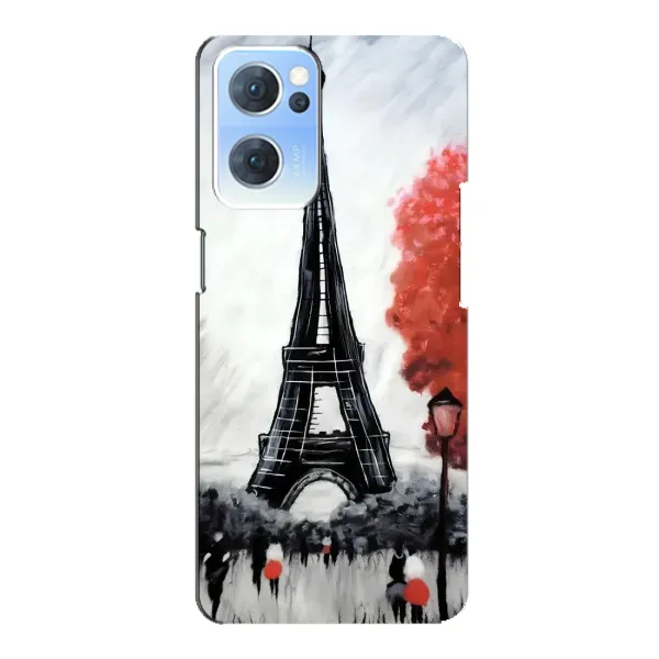Чехол с принтом «Башня в Париже» для OPPO Reno7 5G