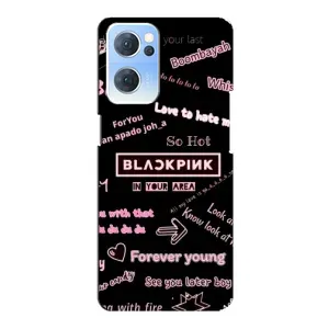 Чехол с музыкальной группой для Oppo Reno7 5G (BLACKPINK)