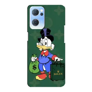 Чехлы для Oppo Reno7 5G - Скрудж МакДак Louis Vuitton (PREMIUMPrint) (Богатая Утка)