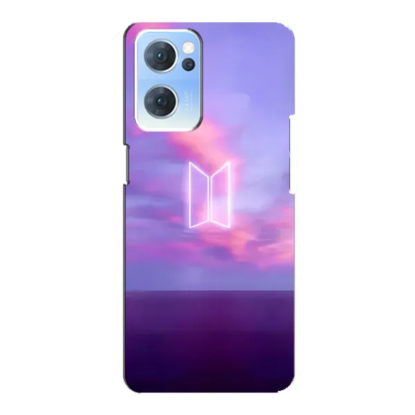 Чехол с принтом «BTS логотип» для OPPO Reno7 5G Чехол с принтом «BTS логотип» для OPPO Reno7 5G