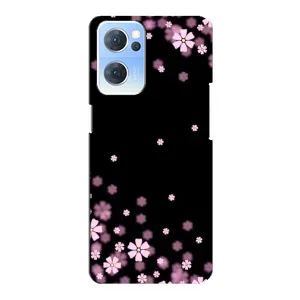 Чохол для OPPO Reno7 5G - з принтом (Дизайнерські) (AlphaPrint) (Квіти маленькі)