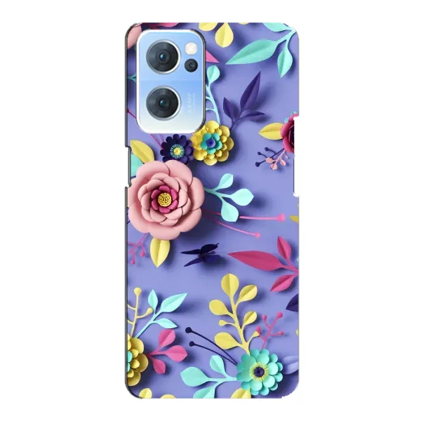 Чехол с принтом «Цветочный дизайн» для OPPO Reno7 5G Чехол с принтом «Цветочный дизайн» для OPPO Reno7 5G