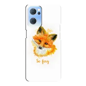 Чехлы с картинкой Лисички для Oppo Reno7 5G (VPrint) (Девочка Лиса)