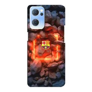 Чехлы для Оппо Рено 7 (5G) (VPrint) - ТОП ФК (ФК Барселона)