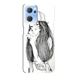 Чохол з друком для Oppo Reno7 5G - (Мода) (AlphaPrint) (Фото дівчини)