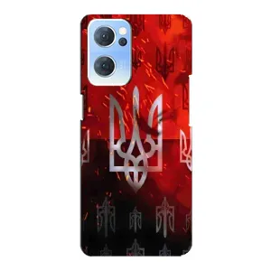 Украинские Чехлы для Oppo Reno7 5G с картинкой УПА (AlphaPrint) (ГЕРБ УПА)