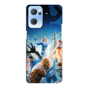 Чохол з принтом Фантастична четвірка для Oppo Reno7 5G (Герої Фантастична Четвірка)