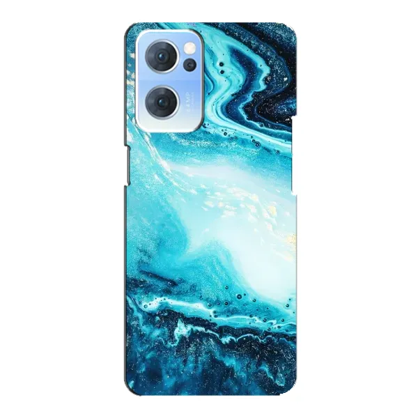 Чехол с принтом «Голубой мрамор» для OPPO Reno7 5G Чехол с принтом «Голубой мрамор» для OPPO Reno7 5G