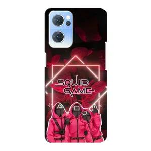 Чохол Гра в кальмара для Oppo Reno7 5G (Охоронці Гра кальмара)
