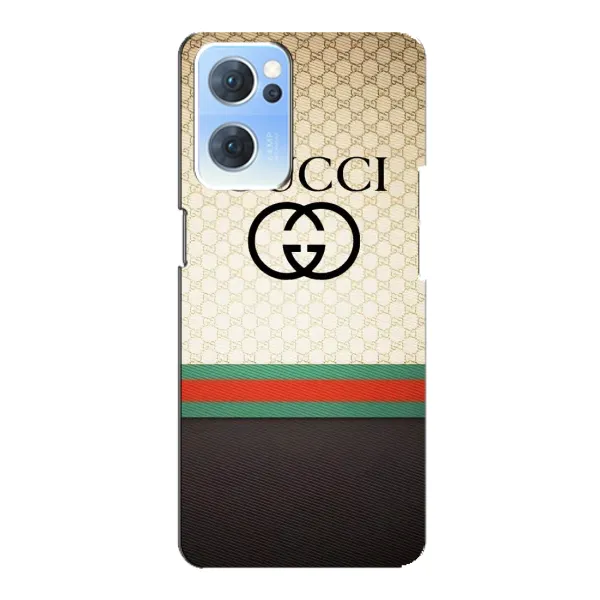 Чохол з принтом «GUCCI стиль» для OPPO Reno7 5G