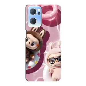 Чехол с Лабубу на Oppo Reno7 5G (Игрушка Лабубу)