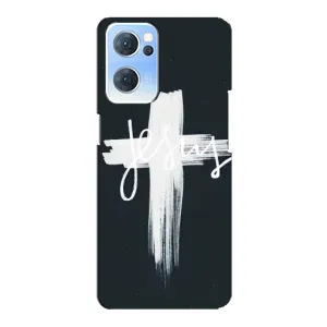 Чехол для Oppo Reno7 5G (AlphaPrint) - (Христианские) (Иисус)