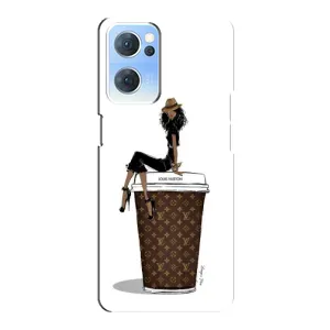 Чохли Луі Вітон для Oppo Reno7 5G (AlphaPrint - LOUIS VUITTON) (кава LOUIS VUITTON)