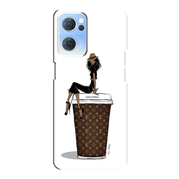 Чохол з принтом «кава LOUIS VUITTON» для OPPO Reno7 5G Чохол з принтом «кава LOUIS VUITTON» для OPPO Reno7 5G