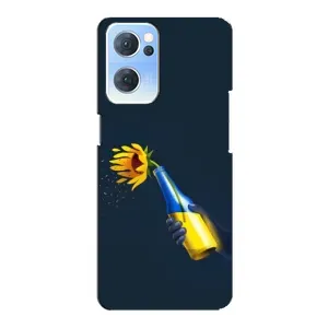 Чехол для Патриота Украины Oppo Reno7 5G - (AlphaPrint) (Коктейль молотова)