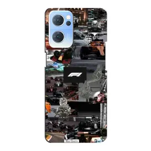 Чохол Формула1 на Oppo Reno7 5G (Гоночний колаж Ф1)